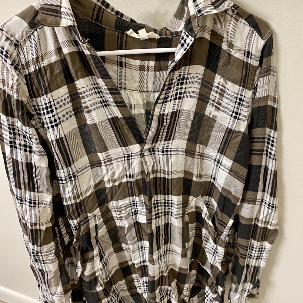 Plaid button down